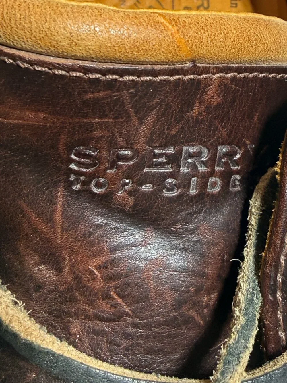 Sperry Top-Sider GOLD CUP Men's Boat Shoe Amaretto (Dark Brown) 0579052 Size 13W